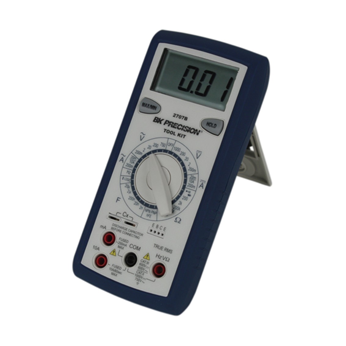 BK PRECISION 2707B True RMS 휴대용 디지털 멀티미터(수동 범위 지정)