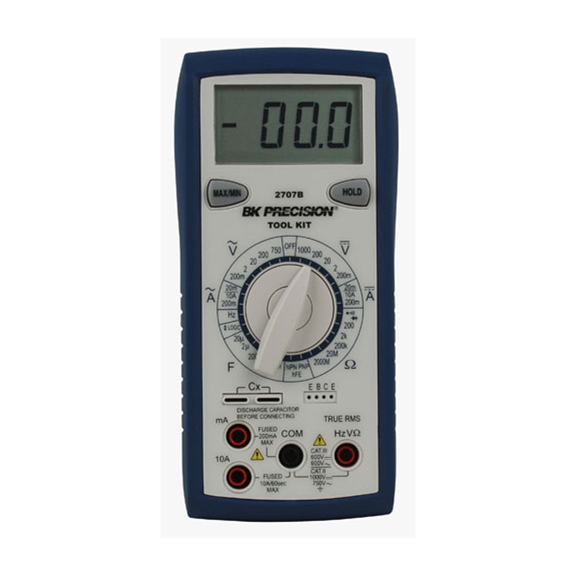 BK PRECISION 2707B True RMS 휴대용 디지털 멀티미터(수동 범위 지정)