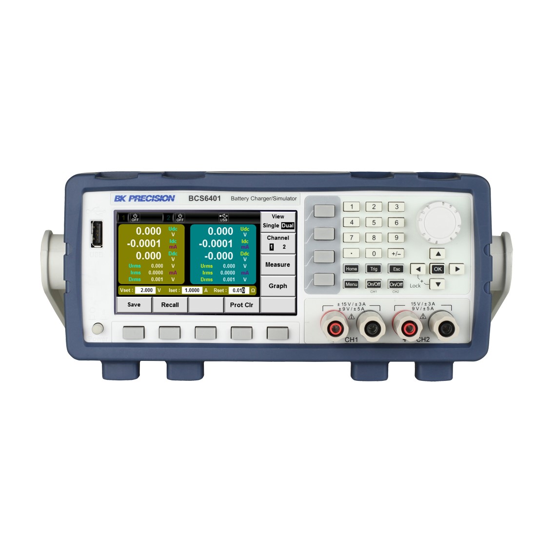 BK PRECISION BCS6401 90W 듀얼 채널 배터리 충전기,시뮬레이터 (채널당 45W)