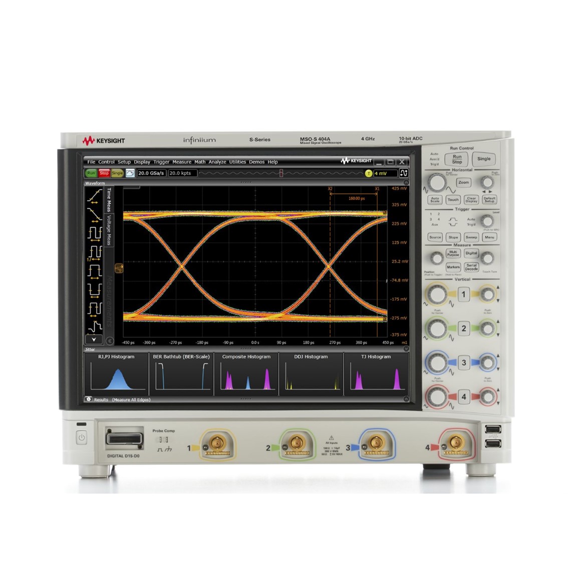 KEYSIGHT MSOS404A 4채널/4GHz/20GSa/디지털16채널 오실로스코프