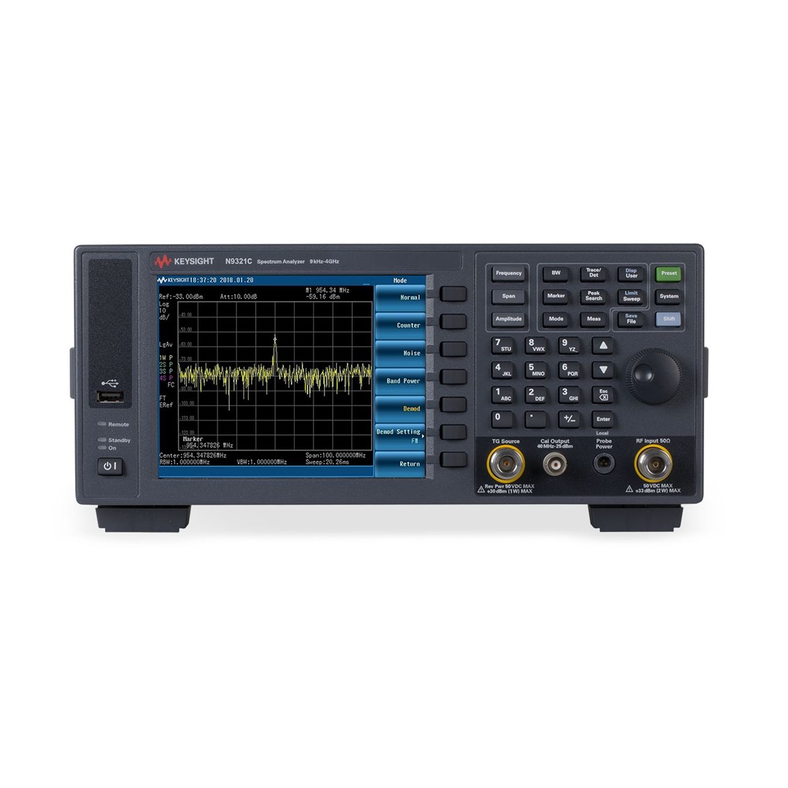 KEYSIGHT N9322C 스펙트럼 분석기 9kHz~7GHz(BSA)