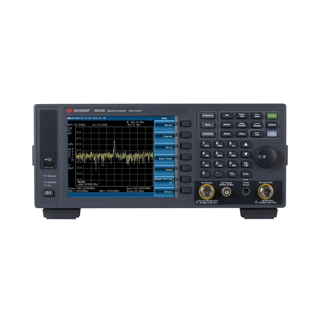 KEYSIGHT N9323C 스펙트럼 분석기 1MHz~13.6GHz