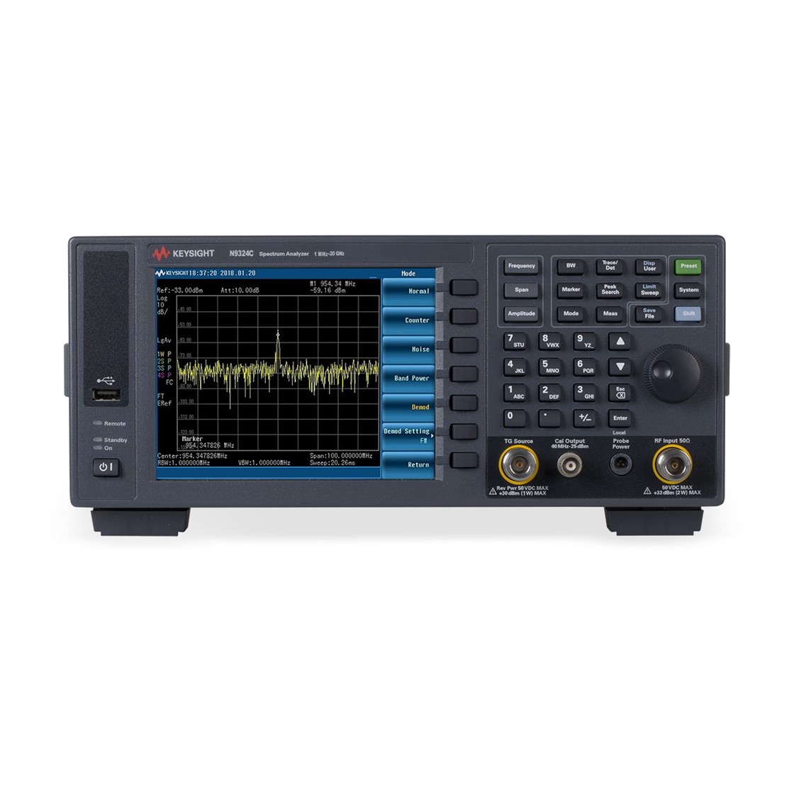 KEYSIGHT N9324C 스펙트럼 분석기 1MHz~20GHz
