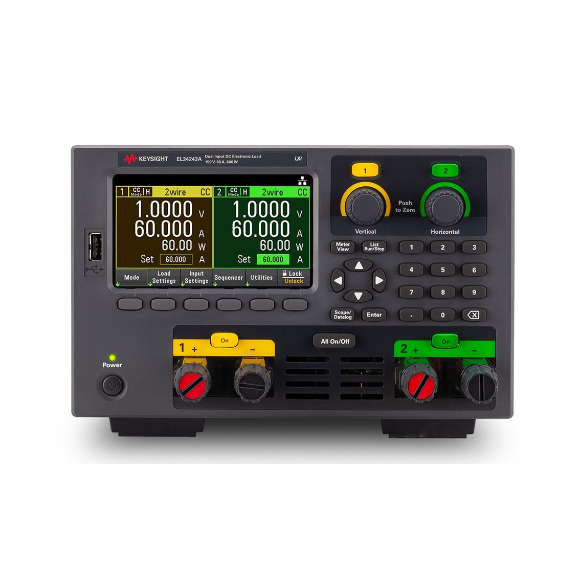 KEYSIGHT EL34243A DC 전자로드 150V/60A/300W DC전자로드