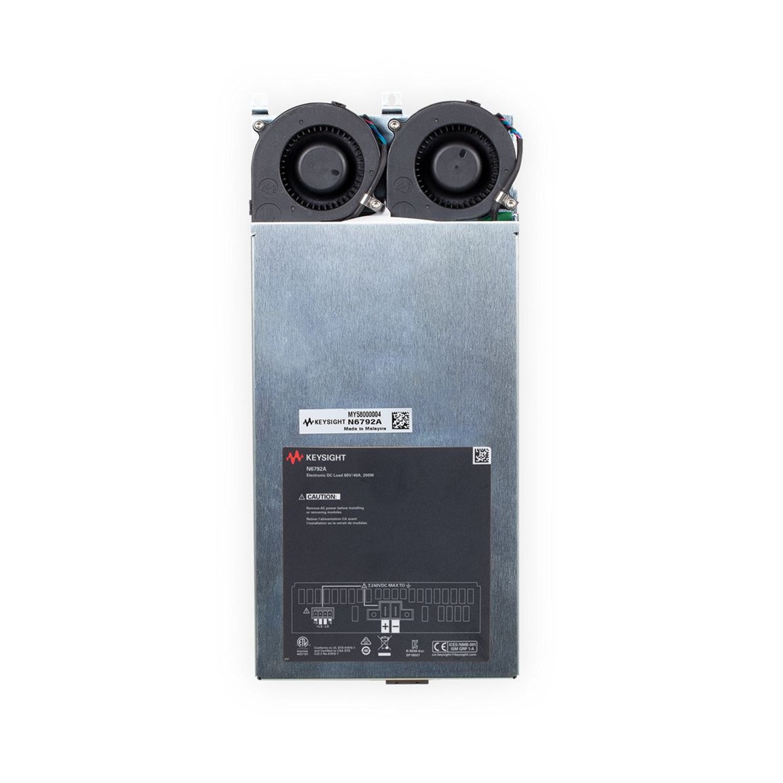 KEYSIGHT N6792A 모듈러 DC 전자로드 모듈 60V/40A/200W/1U DC전자로드 모듈