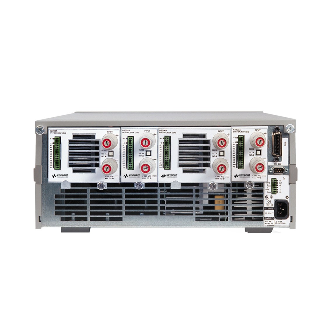 KEYSIGHT N3301A 모듈러 DC전자로드 메인프레임 600W max/2slots