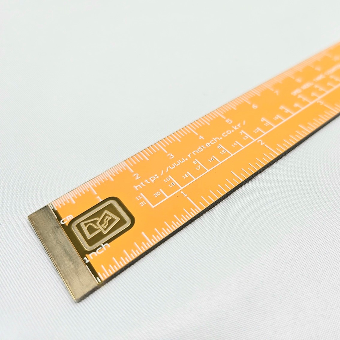 알앤디테크 금도금 PCB룰러 PCB줄자 PCB설계참조/25Cm/PCB Ruller