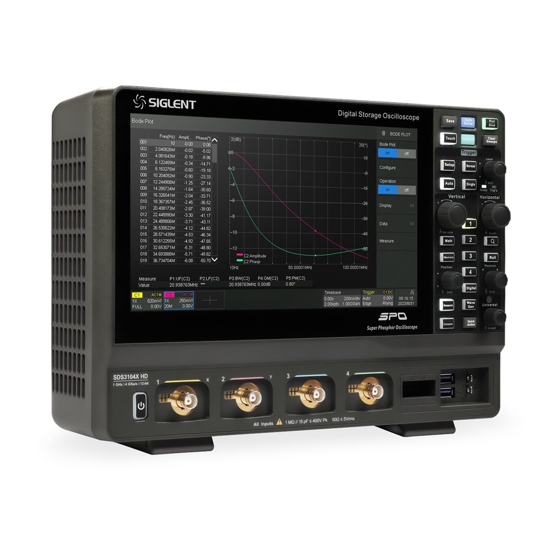 SIGLENT SDS7304A H12 오실로스코프 4채널/3GHz/12-bit/20GSa/s/500Mpts