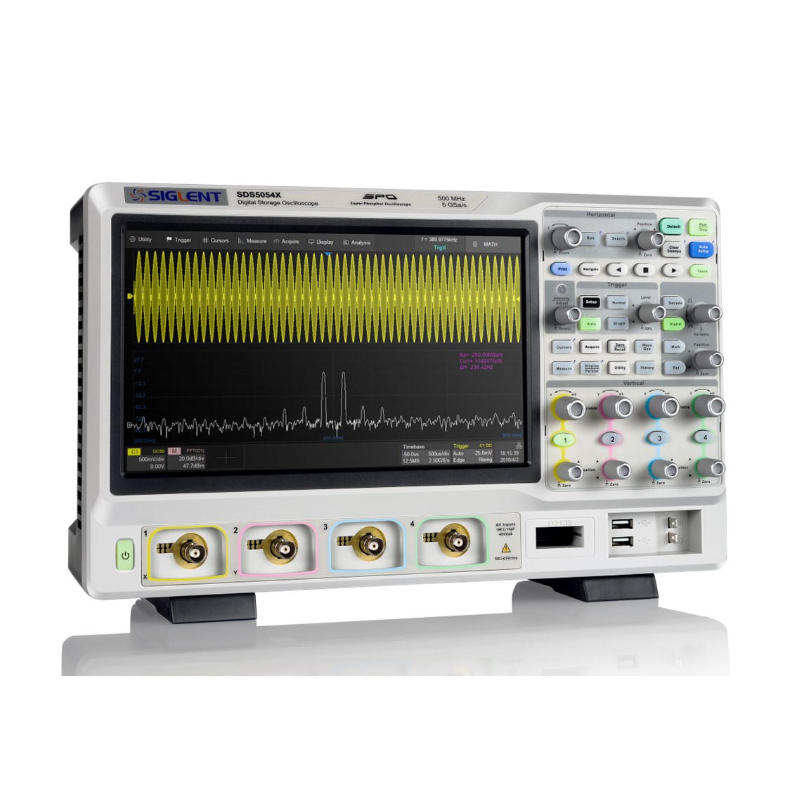 SIGLENT SDS5054X 오실로스코프 4채널/500MHz/5GSa/s/250M