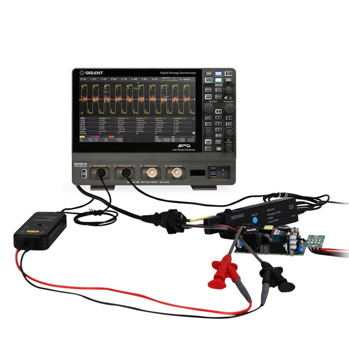SIGLENT SDS1104X HD 오실로스코프 4채널, 100MHz, 2GSa/s, 12-bit, 100Mpts