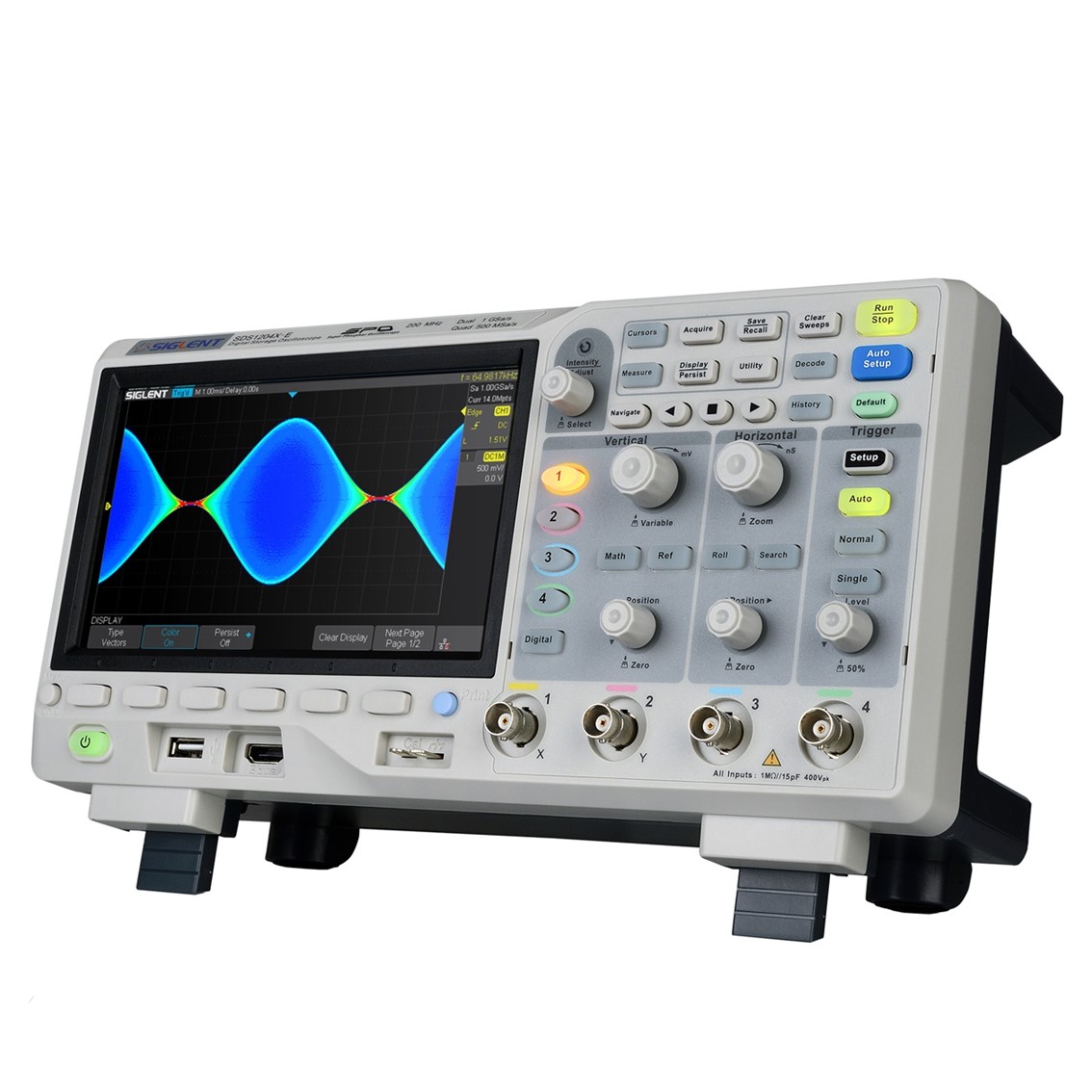 SIGLENT SDS1104X-E 오실로스코프 4채널, 100MHz, 1GSa/s, 14M