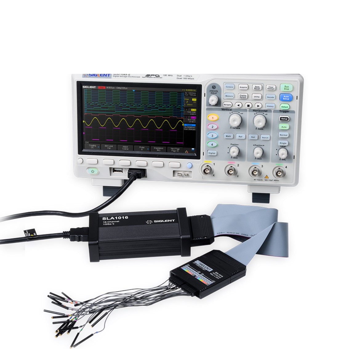 SIGLENT SDS1204X-E 오실로스코프 4채널, 200MHz, 1GSa/s, 14M