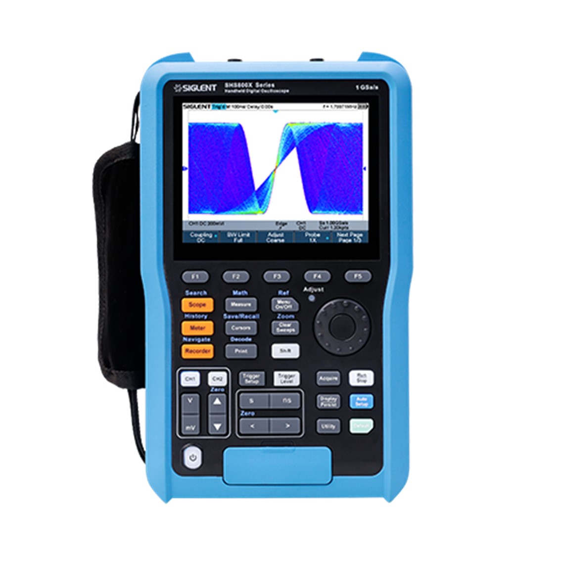 SIGLENT SHS810X 휴대용 오실로스코프 2채널, 100MHz, 1GSa/s, 12M