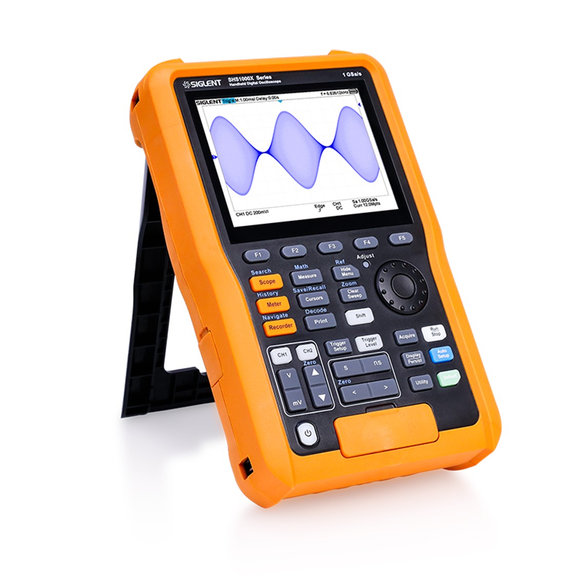 SIGLENT SHS1202X 휴대용 오실로스코프 2채널, 200MHz, 1GSa/s, 12M