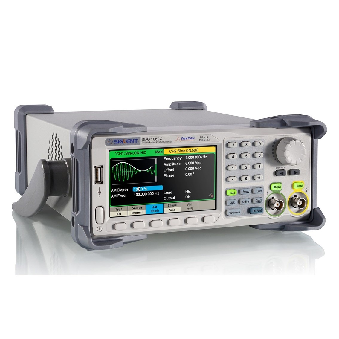 SIGLENT SDG1032X 임의파형발생기 2채널/30MHz/150MSa/s/16Kpts