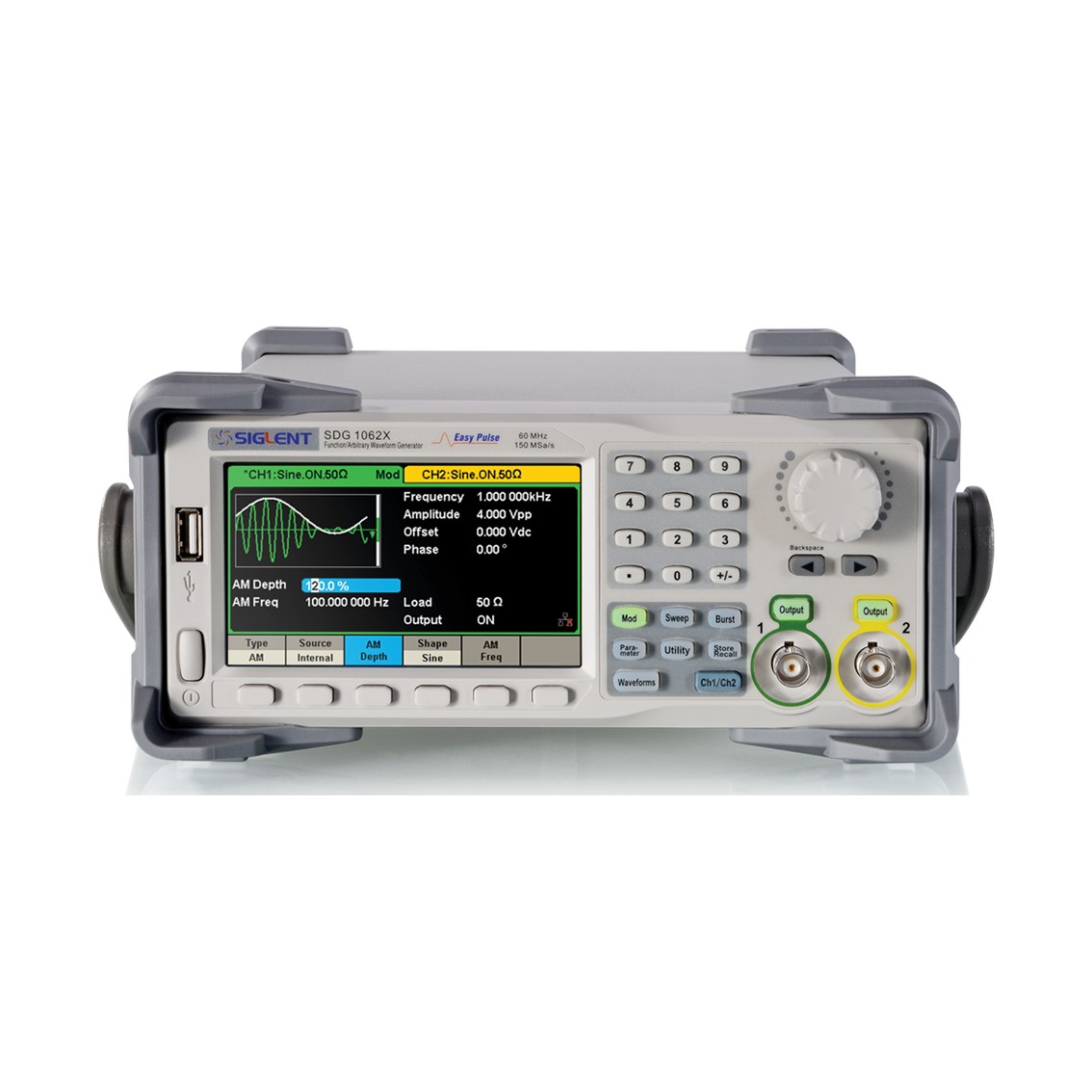 SIGLENT SDG1032X 임의파형발생기 2채널/30MHz/150MSa/s/16Kpts