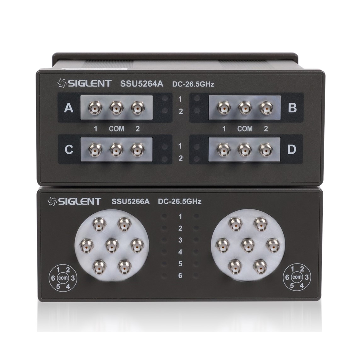 SIGLENT SSU5266A RF기계식 스위치 DC-26.5GHz, 2 SP6T, SMA female