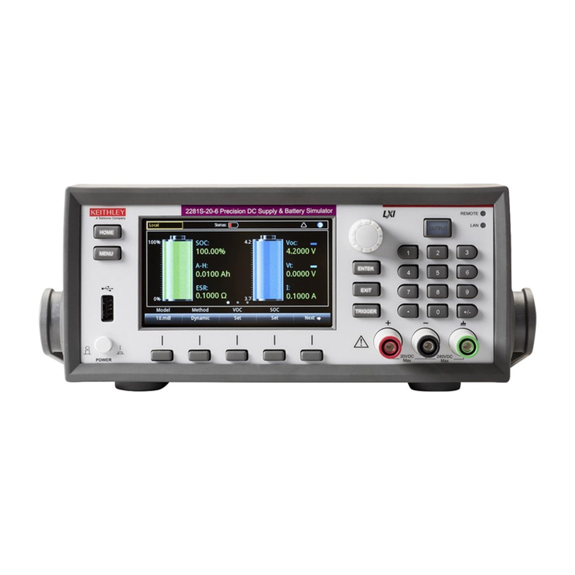 TEKTRONIX 2281S-20-6 고정밀 DC파워서플라이,배터리시뮬레이터 20V/6A/120W