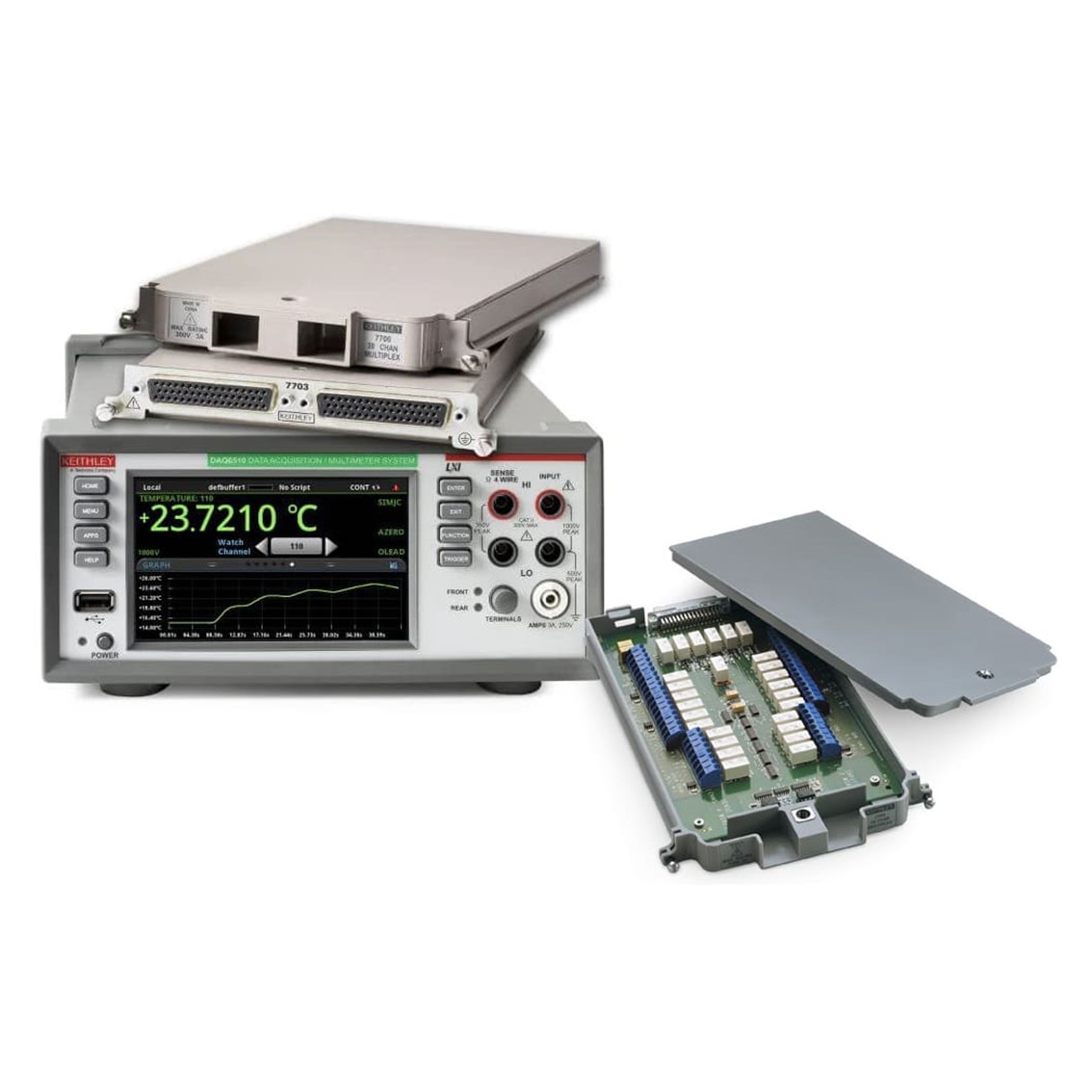 TEKTRONIX DAQ6510/7700 20CH 데이터수집, 멀티미터시스템