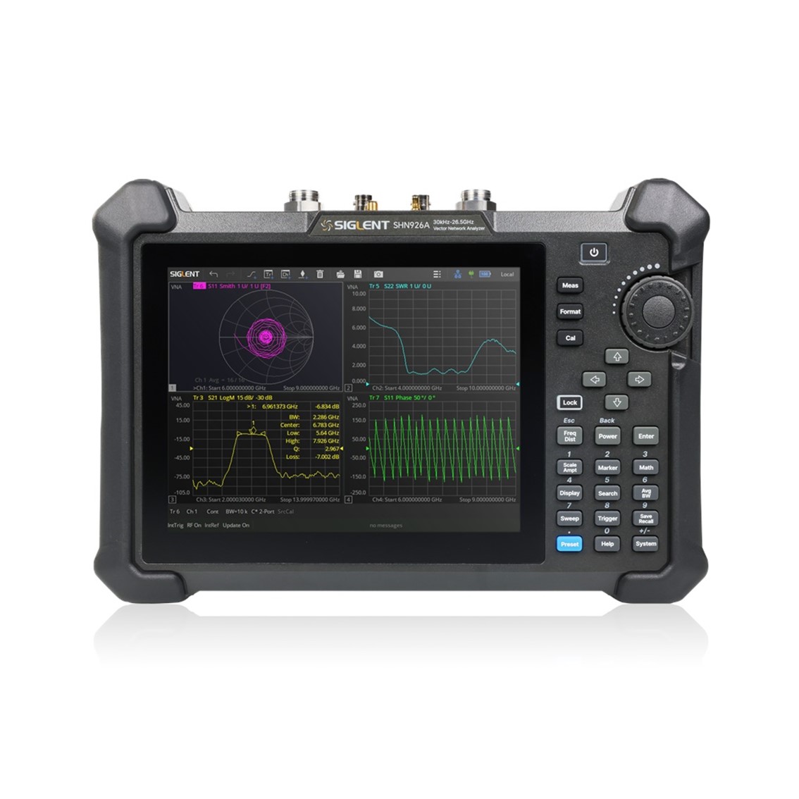 SIGLENT SHN914A 휴대용 벡터 네트워크 분석기 30kHz-14GHz/100dB/2포트