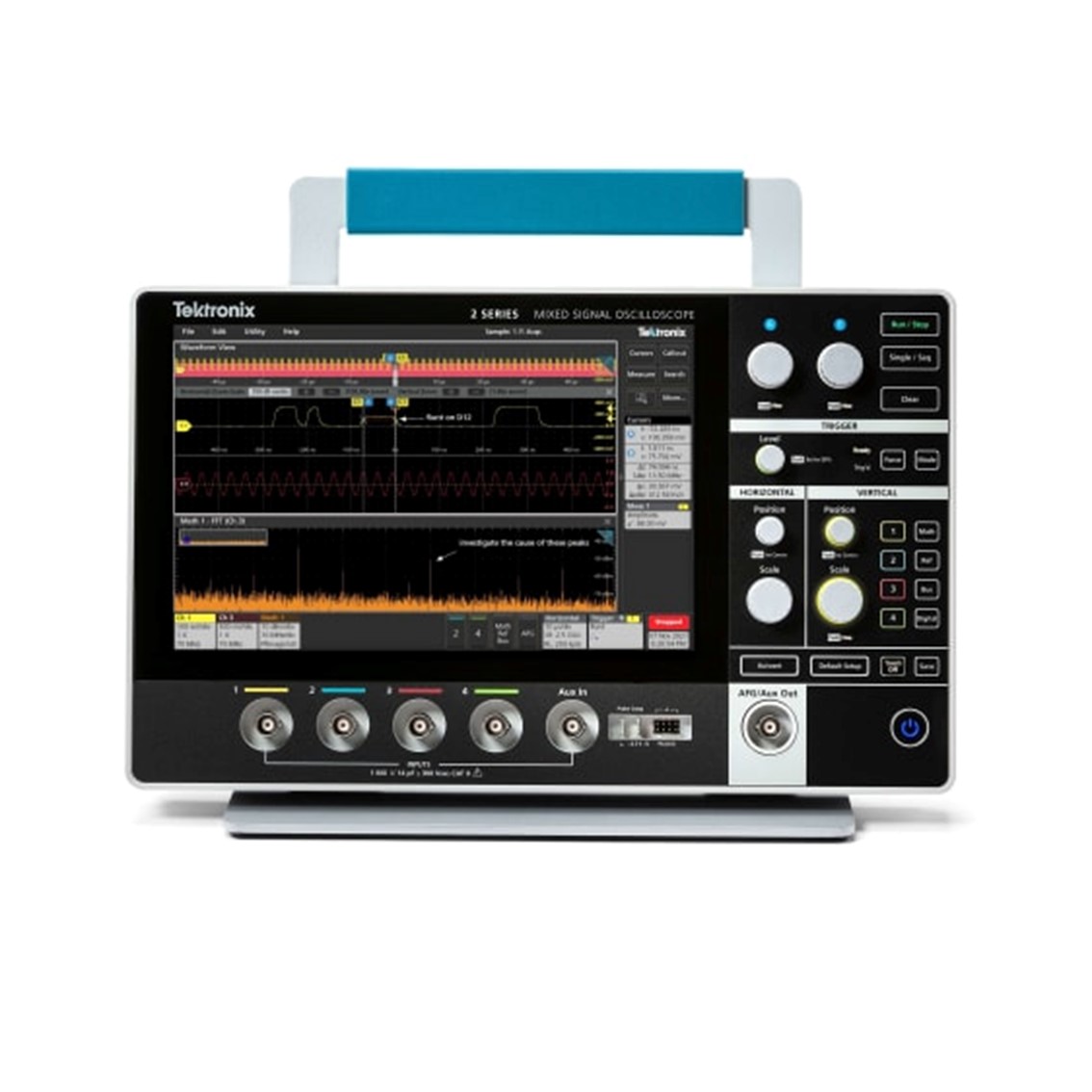 TEKTRONIX MSO22 2-BW-500 오실로스코프 2CH, 500MHz, 2.5 GS, 디지탈16CH, 10M