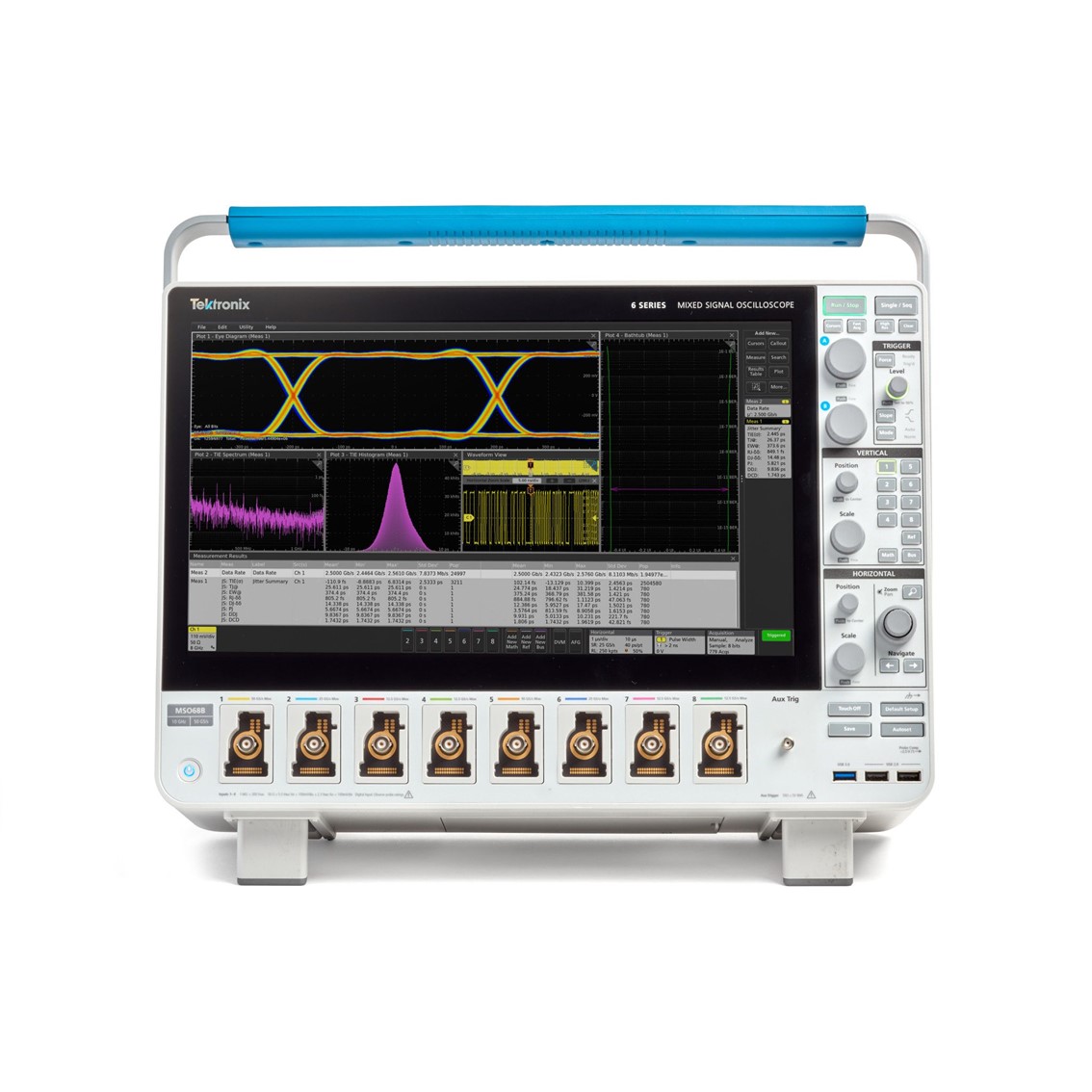 TEKTRONIX MSO64B 6-BW-6000 오실로스코프 4CH, 6GHZ, 50GS, 62.5M, 디지탈32채널