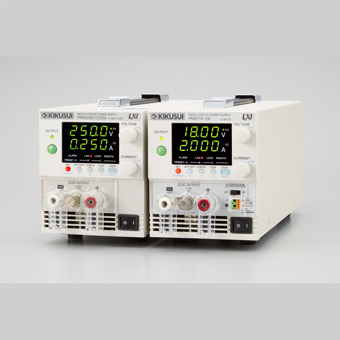 KIKUSUI PMX18-2A DC파워서플라이 18V/2A, LAN(LXI)/USB/RS232C DC전원공급기