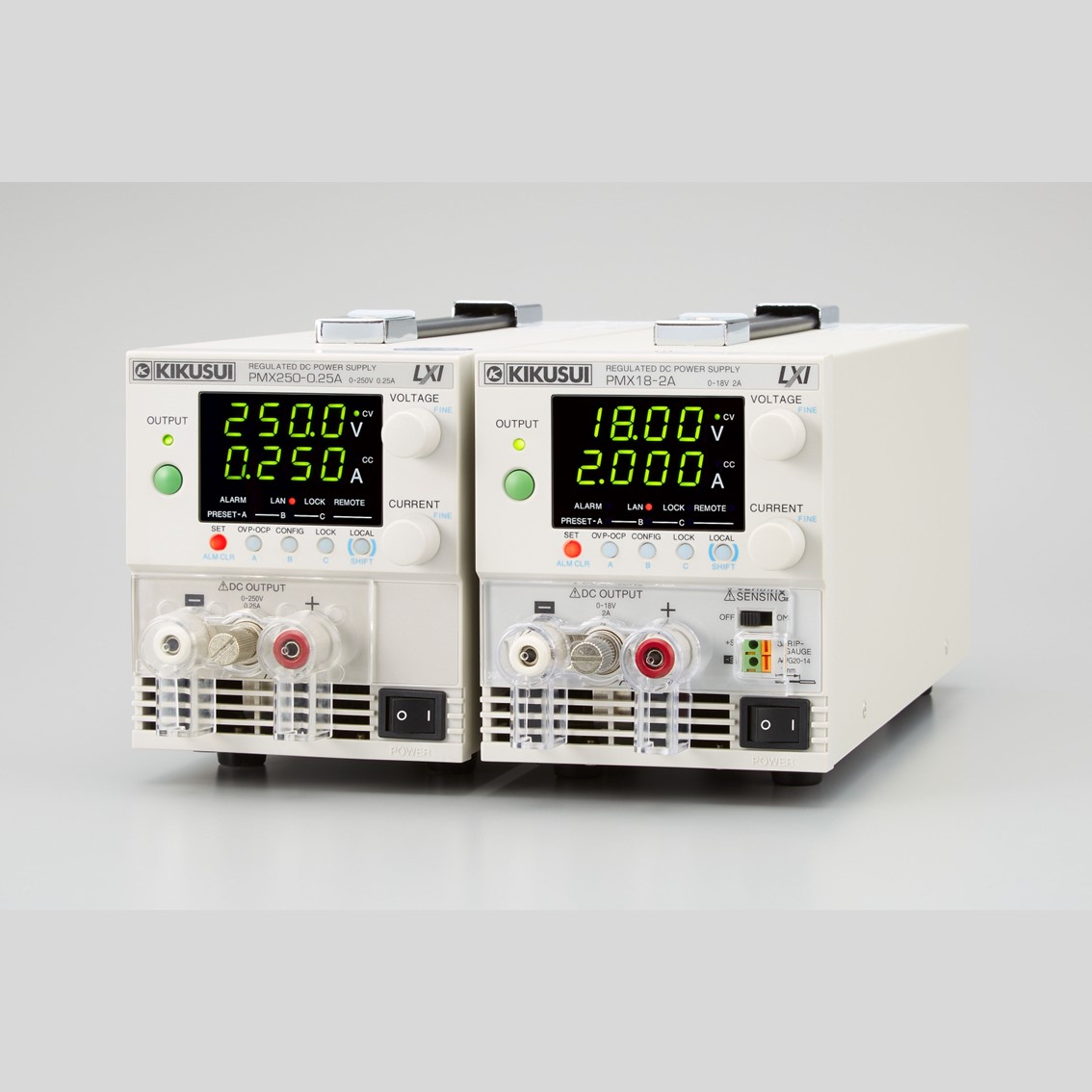 KIKUSUI PMX32-2QU 100V 4채널 DC파워서플라이 32V,2A / 32V,2A / 18V,2.5A / 18V,2.5A INPUT 100V DC전원공급기