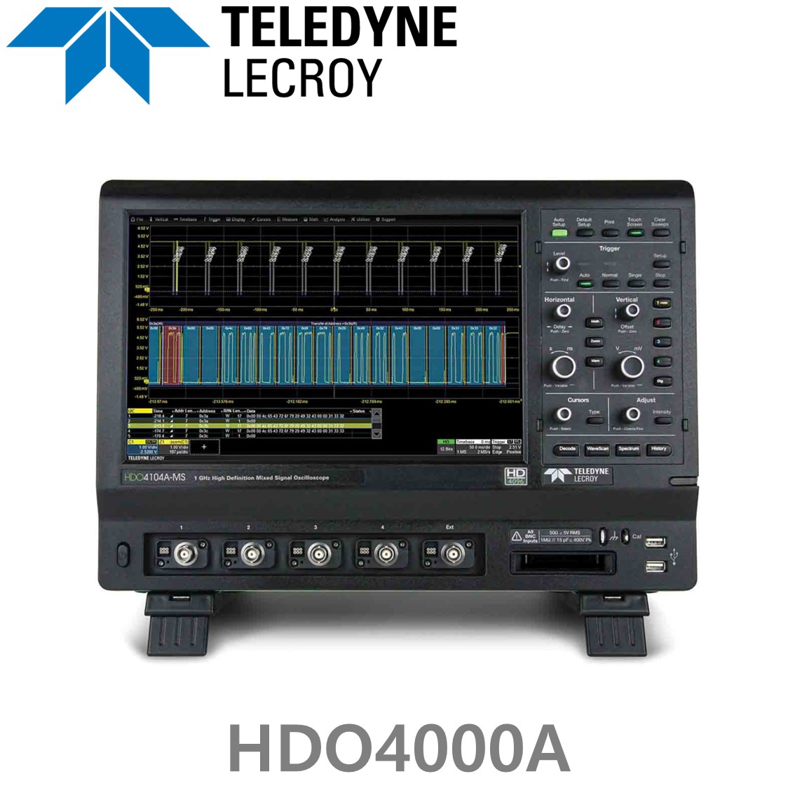 LECROY HDO4034A-MS 고화질 오실로스코프 4+16CH,350MH,10GS,12.5Mpts,12Bit