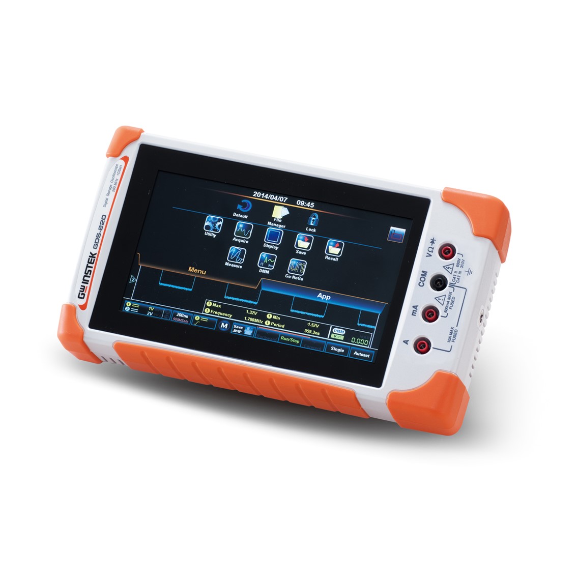 GWINSTEK GDS-210 휴대용 오실로스코프 1채널,100MHz,1M,5,000 DMM