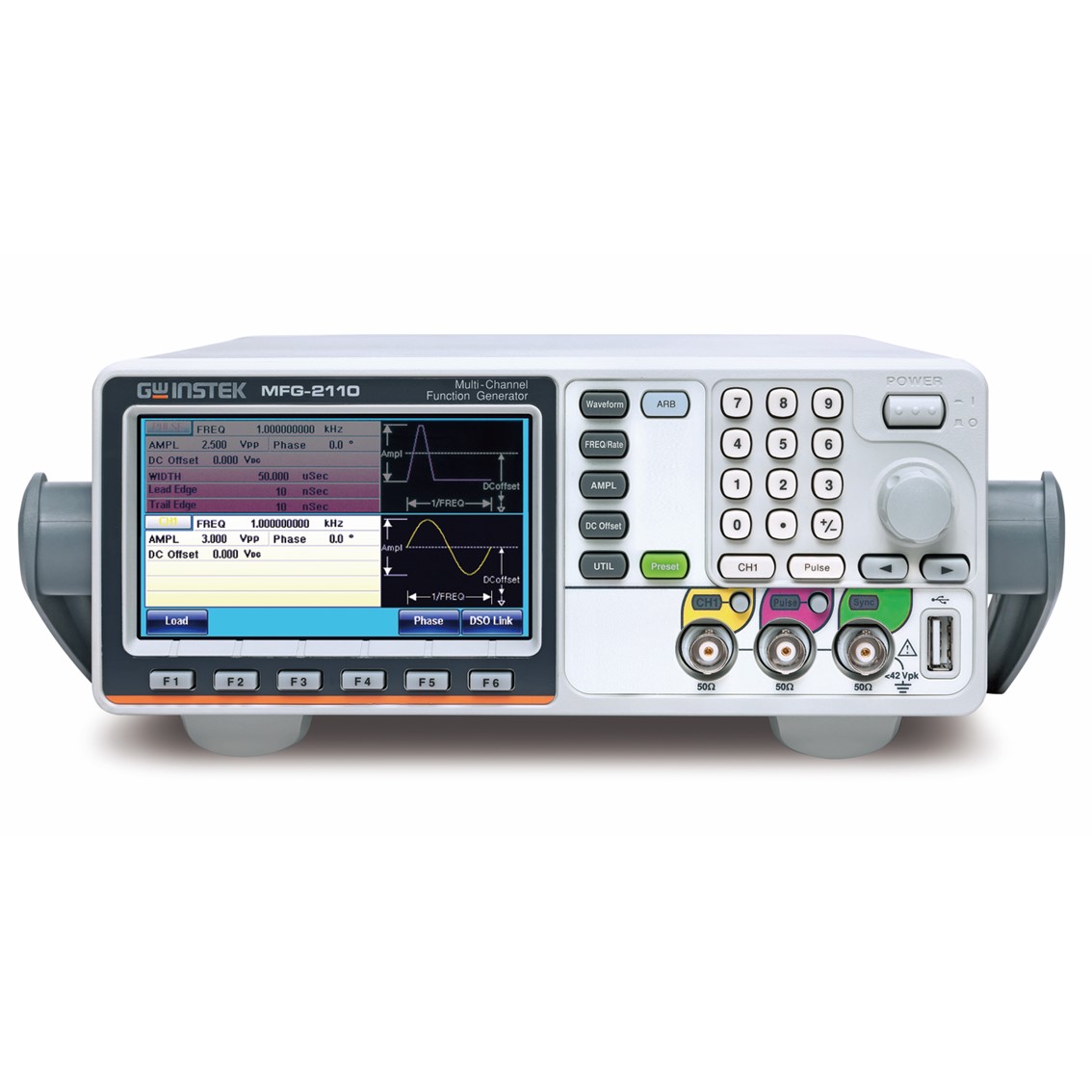 GWINSTEK MFG-2230M 멀티채널 임의함수발생기 2채널,30MHz ,펄스발생기 25MHz