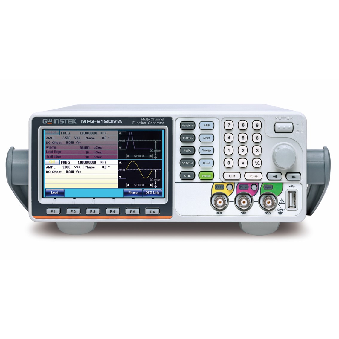 GWINSTEK MFG-2260MRA 멀티채널 임의함수발생기 2채널,60MHz,펄스발생기 25MHz, RF발생기320MHz