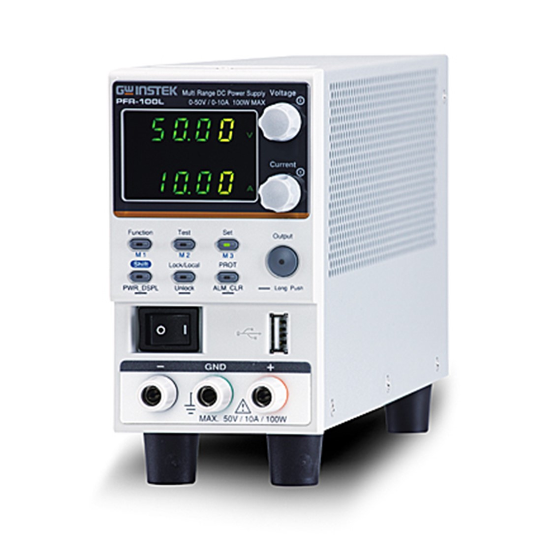 GWINSTEK PFR-100L DC파워서플라이 50V,10A,100W DC전원공급기, LAN