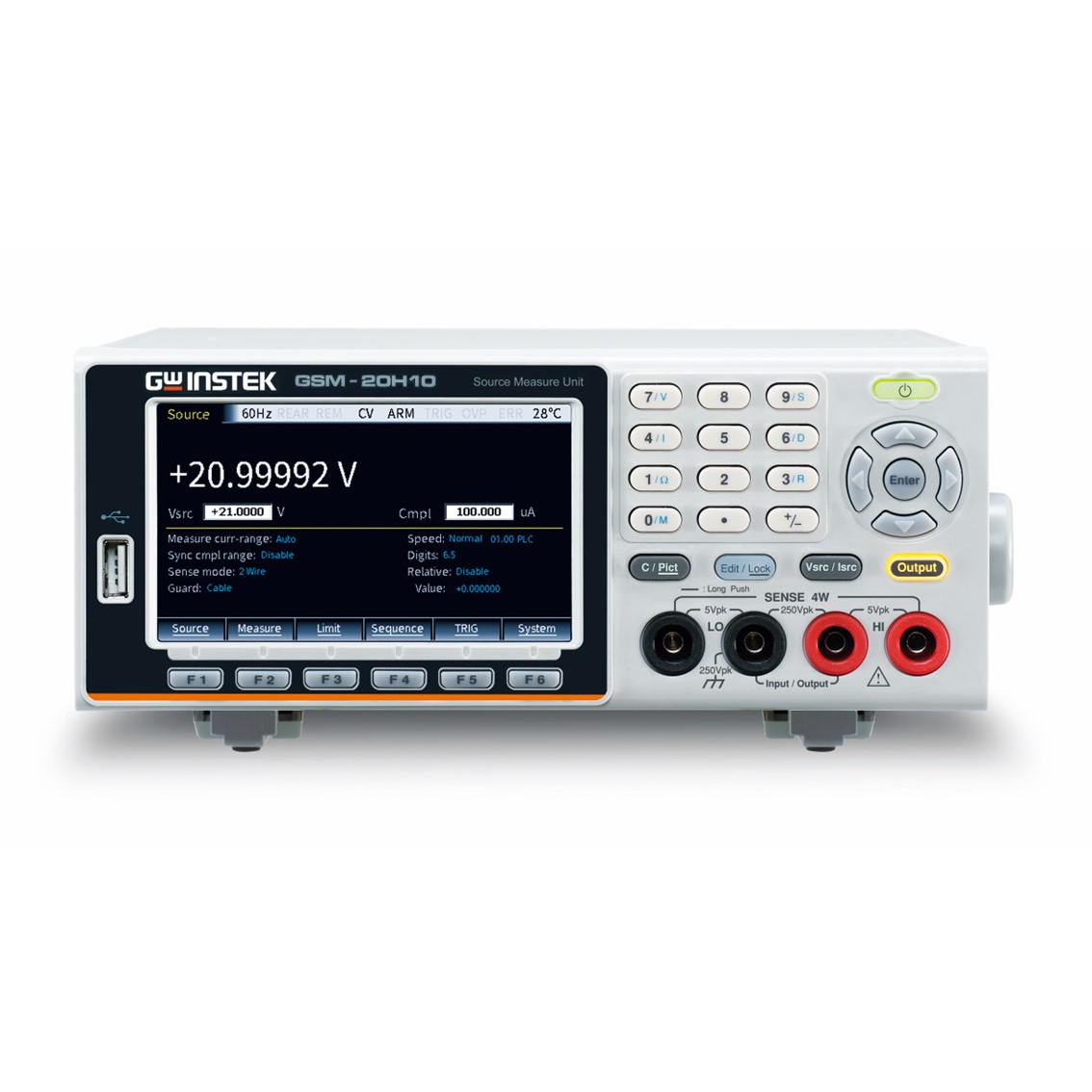 GWINSTEK GSM-20H10 GPIB 정밀소스미터 ±210V,±1.05A,22W