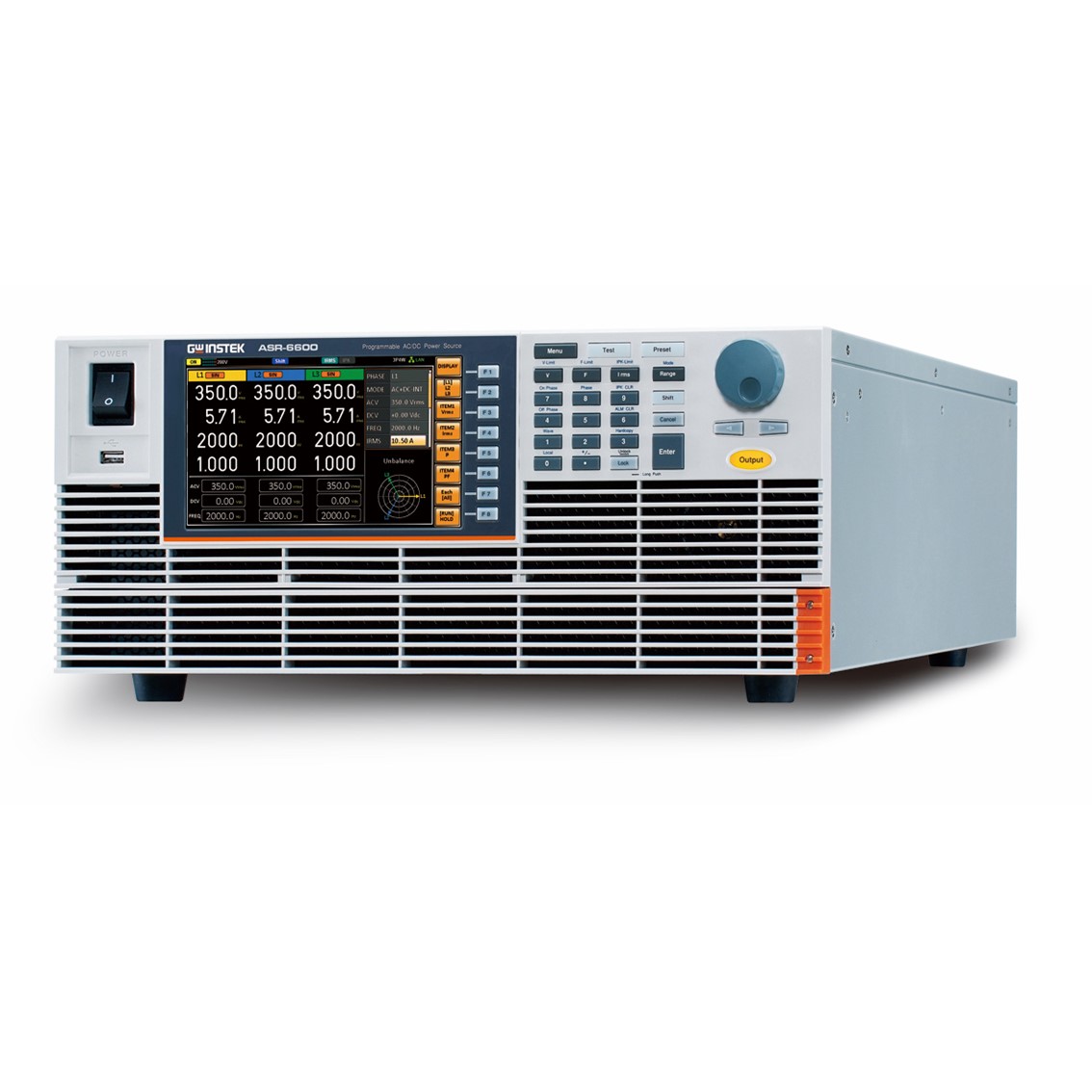 GWINSTEK ASR-6450 고성능 AC/DC파워서플라이 4.5kVA AC,DC전원공급기 4U
