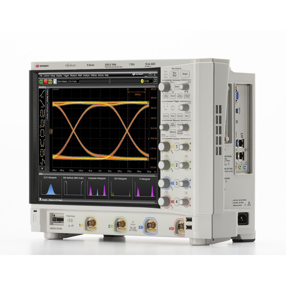KEYSIGHT DSOS604A 고해상도 오실로스코프: 4채널,6GHz,10GSa,50Mpts