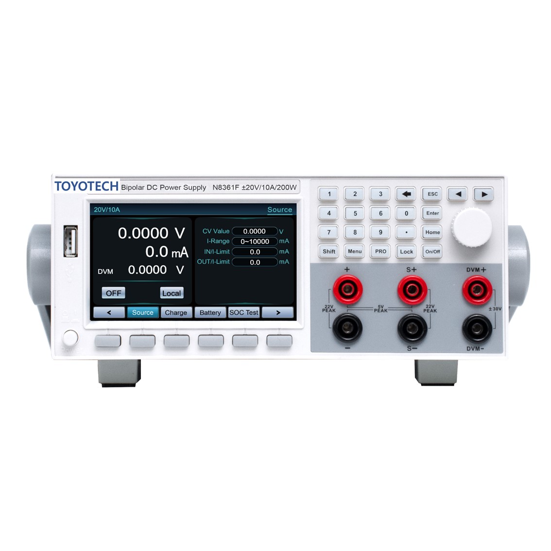 TOYOTECH N8361F 바이폴라 DC파워서플라이, DC전원공급기 ±20V/±10A/200W