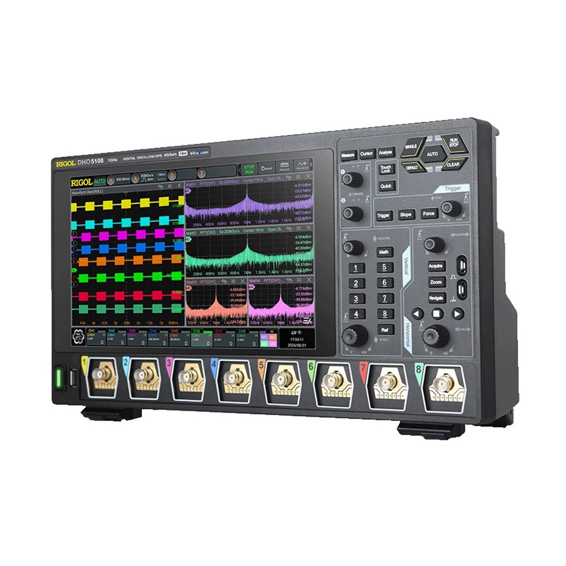 RIGOL MHO5056 6채널, 500MHz, 4GSa/s, 12bit 디지털 오실로스코프