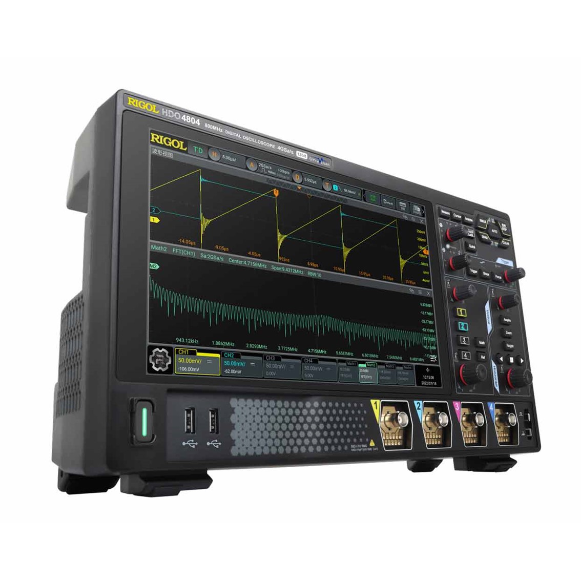 RIGOL DHO4204 4채널, 200MHz, 4GSa/s, 12bit 디지털 오실로스코프