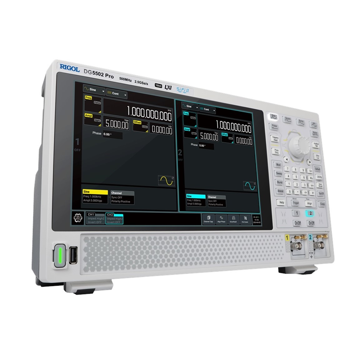 RIGOL DHO1074 4채널, 70MHz, 2GSa/s, 12bit 디지털 오실로스코프