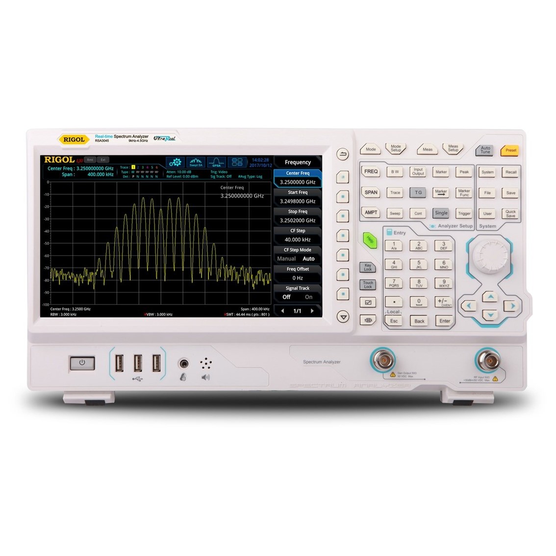 RIGOL DSA832E-TG 9kHz-3.2GHz, -90dBc,10Hz RBW, TG 스펙트럼 아날라이저