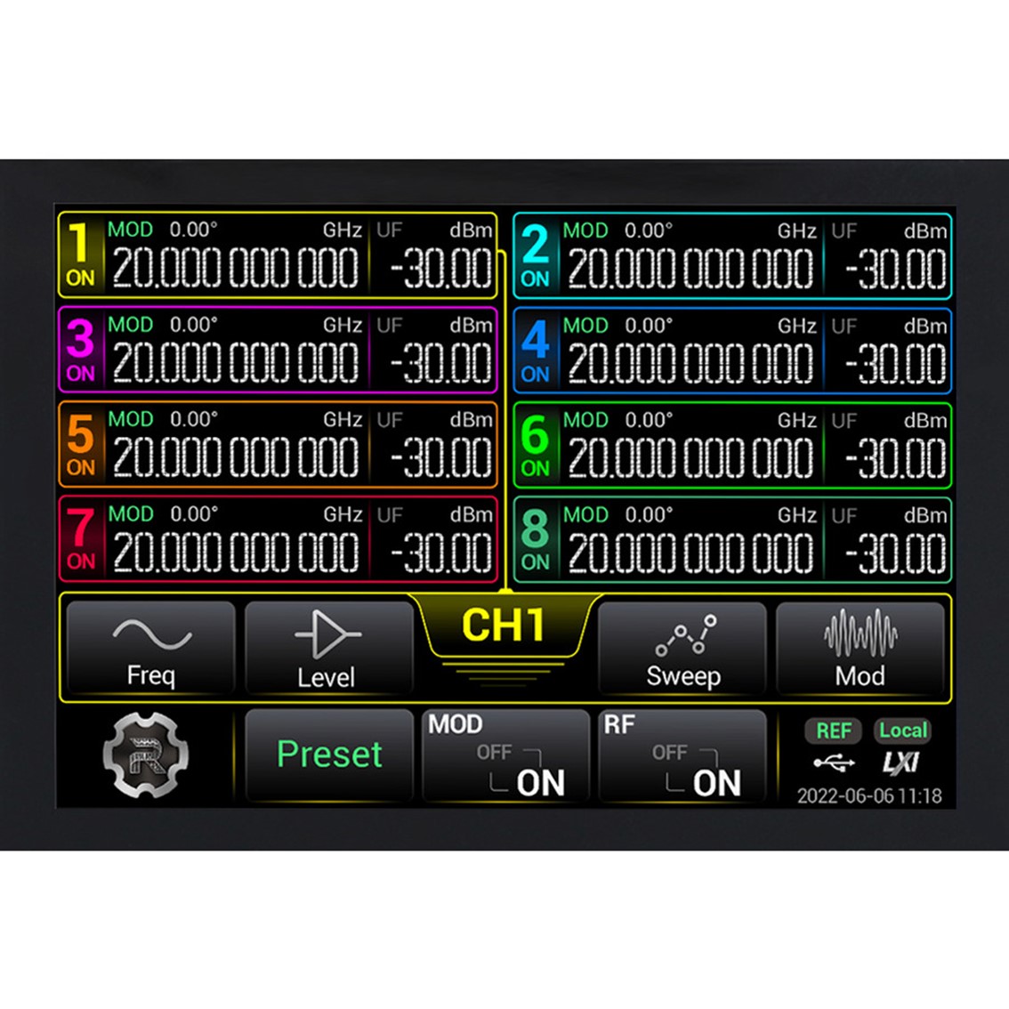 RIGOL DSG5126 6채널, 9kHz-12GHz RF신호발생기