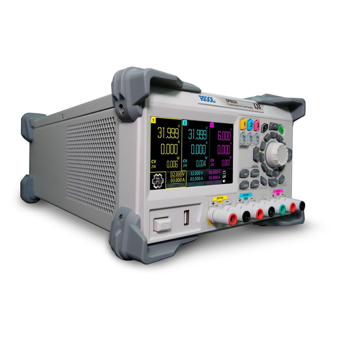 RIGOL DP932A 3채널(32V,3A, 32V,3A, 6V,3A),210W,1mV,1mA DC파워서플라이 DC전원공급기