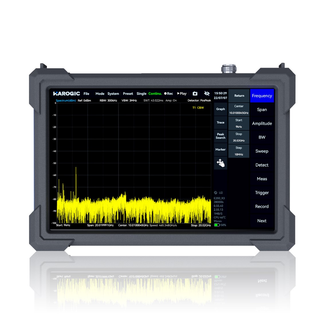 HAROGIC PXN-400 Z edition  9kHz - 40 GHz, 100MHz 태블릿 스펙트럼아날라이저