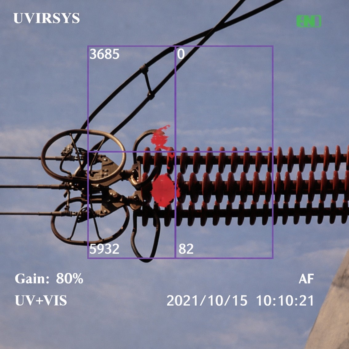 UVIRSYS ZH580-ONL  온라인 코로나 및 적외선 감지 카메라 UV, IR, VIS(기본 장치) 코로나 초음파음향카메라