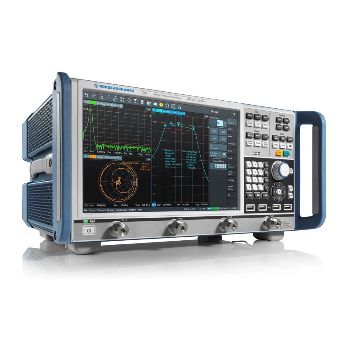 ROHDE R&S®ZNB  벡터 네트워크 분석기 9kHz~43.5GHz, 2-4포트, 140dB, 4 ms 벡터 네트워크 아날라이저