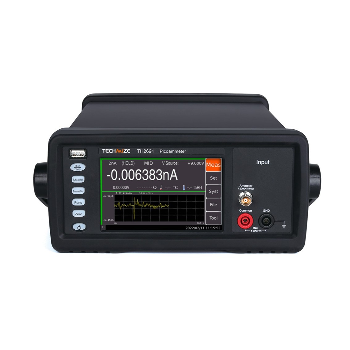 TECHMIZE TH2691A  멀티미터 전류계 0.01fA~20mA, 고저항계 3000PΩ, 전압계 1uV~20V