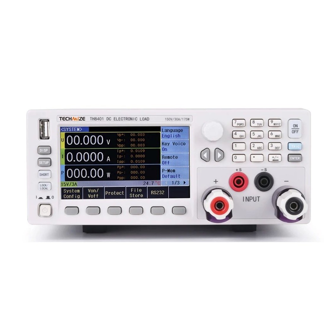 TECHMIZE TH8412  DC전자로드 500V, 30A, 350W DC전자부하