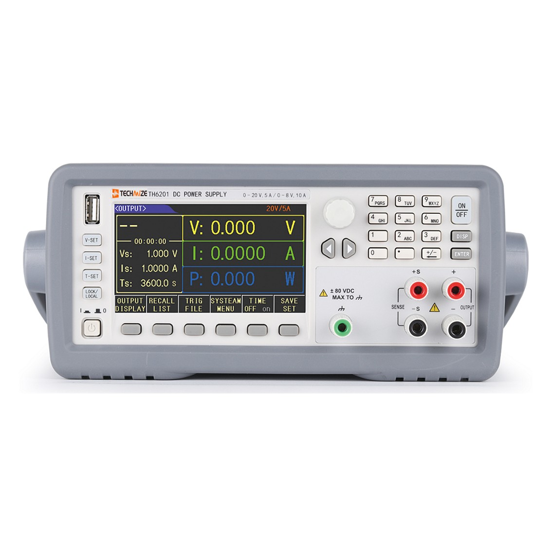 TECHMIZE TH6212  리니어 프로그래머블 DC파워서플라이 F1: 32V, 6A, 192W, F2: 15V, 12A, 180W DC전원공급기