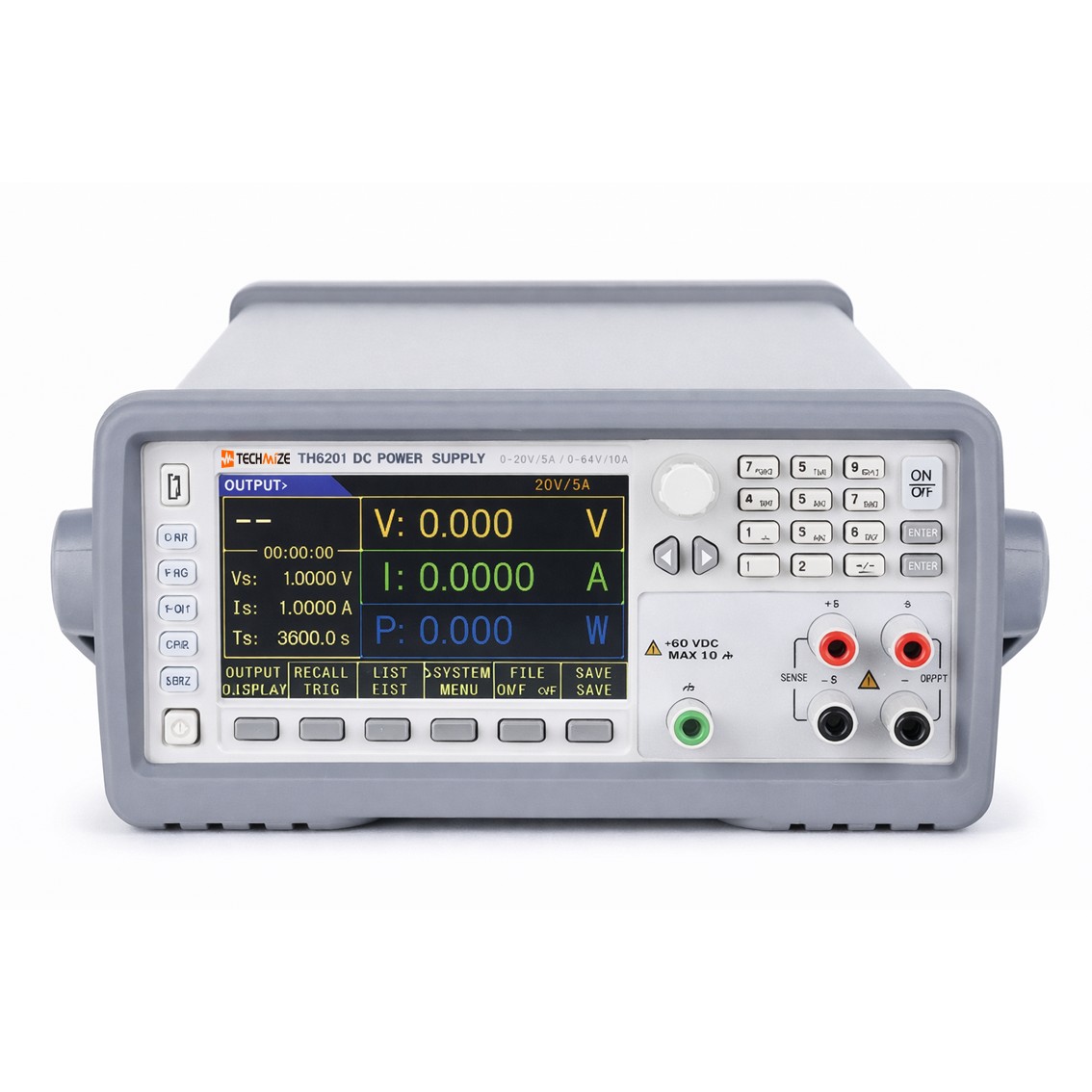 TECHMIZE TH6212  리니어 프로그래머블 DC파워서플라이 F1: 32V, 6A, 192W, F2: 15V, 12A, 180W DC전원공급기